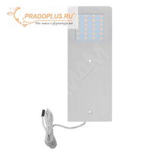 POLAR Светодиодный светильник накладной, серебро, 24V, 190мм, теплый белый 3000К, 5W