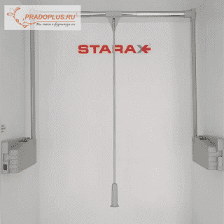 Пантограф Starax для одежды телескопический 850-1150мм, серый