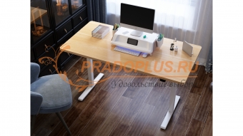 Электрическая регулируемая рама для стола с 1 мотором, подъемный вес 50кг, цвет белый