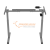 Электрическая регулируемая рама для стола с 1 мотором, подъемный вес 50кг, цвет серый