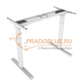 Электрическая регулируемая рама для стола с 2 моторами, подъемный вес 120кг, цвет белый